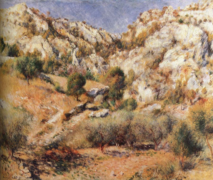 Pierre-Auguste Renoir Cliff